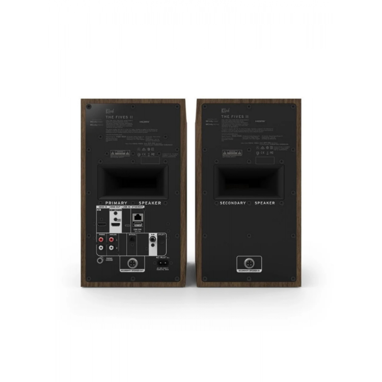 Klipsch The Fives II - Heritage Serisi Aktif Hoparlör Ceviz