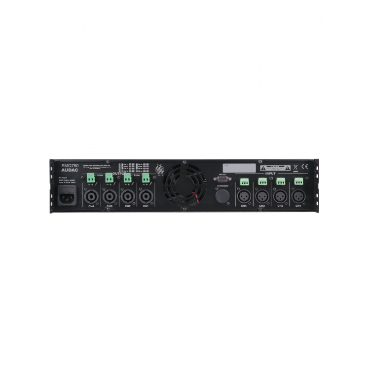 Audac SMQ750 Dört Kanallı Güç Amplifikatörü 4 x 750W