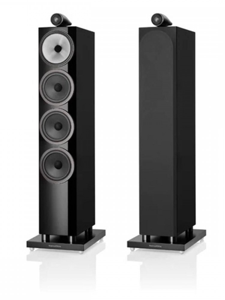 Bowers & Wilkins 702 S3 Kule Tipi Hoparlör Çift Piano Siyah