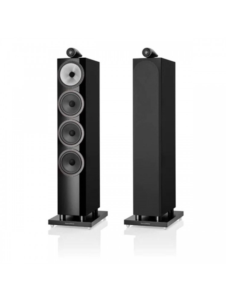 Bowers & Wilkins 702 S3 Kule Tipi Hoparlör Çift Piano Siyah