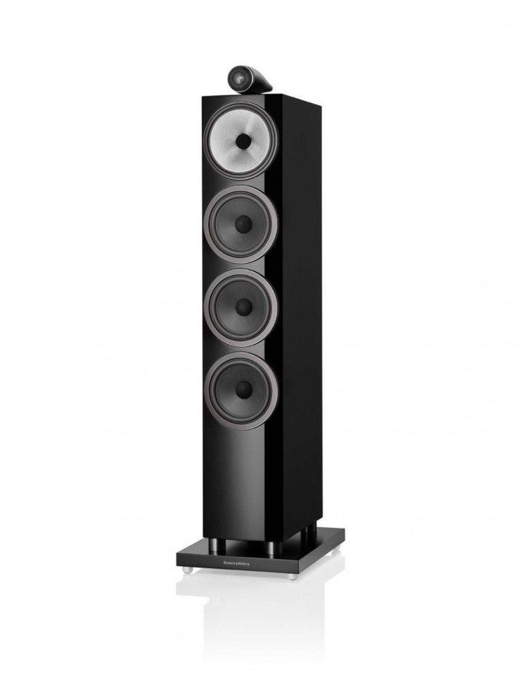 Bowers & Wilkins 702 S3 Kule Tipi Hoparlör Çift Piano Siyah