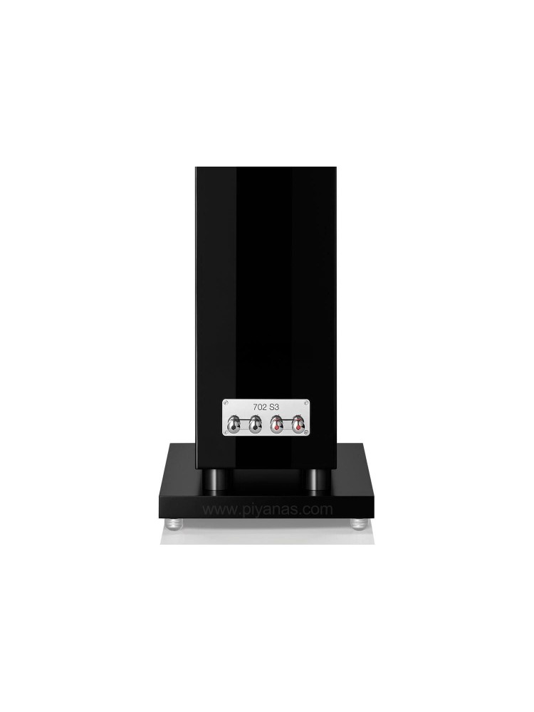 Bowers & Wilkins 702 S3 Kule Tipi Hoparlör Çift Piano Siyah