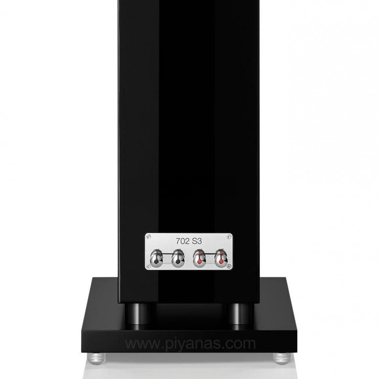 Bowers & Wilkins 702 S3 Kule Tipi Hoparlör Çift Piano Siyah
