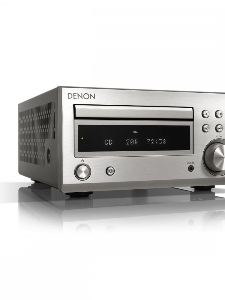 Denon RCD M 41 Micro HiFi CD&Bluetooth Receiver Silver