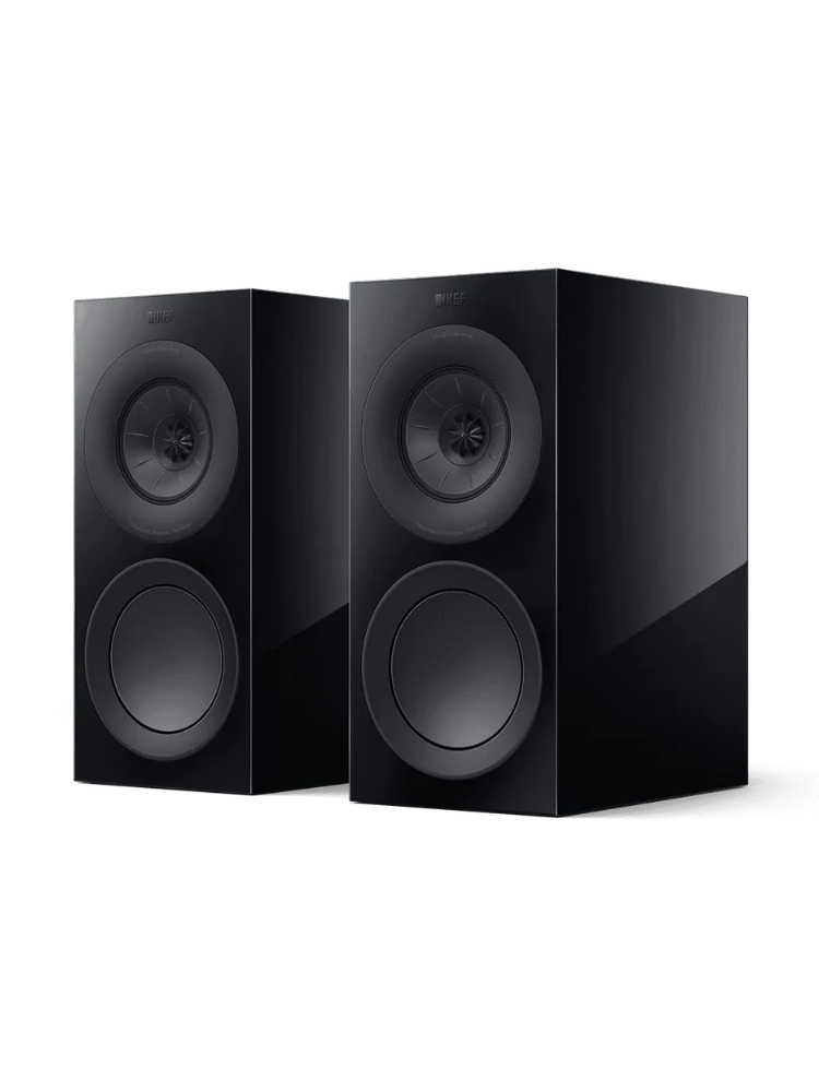 KEF R3 Meta Raf Tipi Hi-Fi Pasif Hoparlör Çift Parlak Siyah