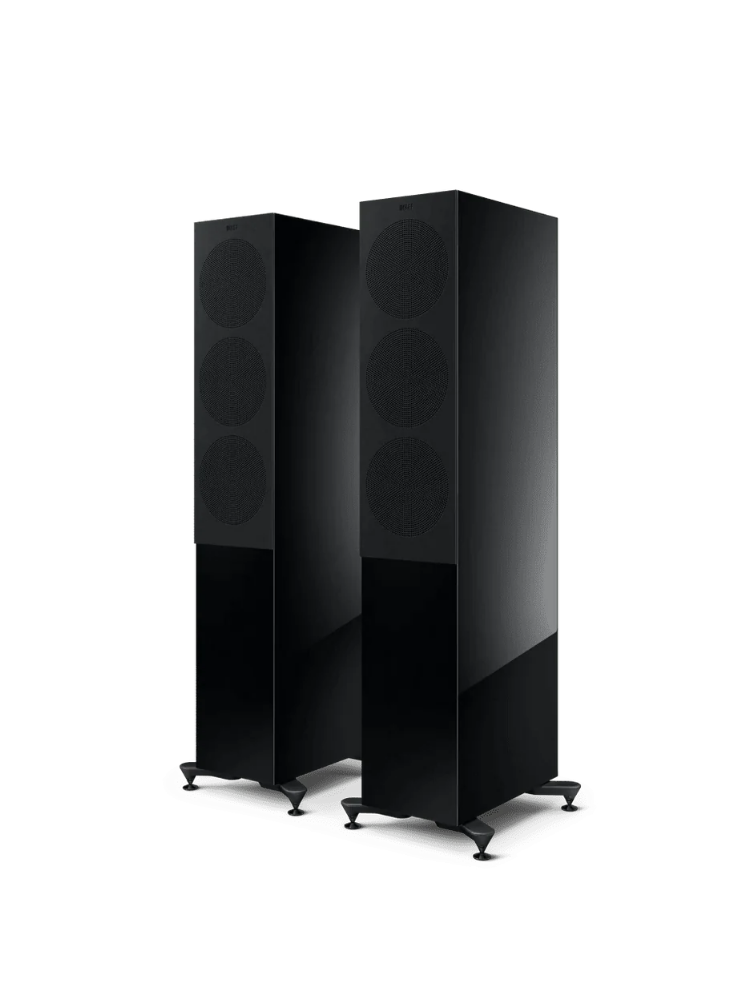 KEF R7 Meta Kule Tipi Hi-Fi Pasif Hoparlör Çift Parlak Siyah
