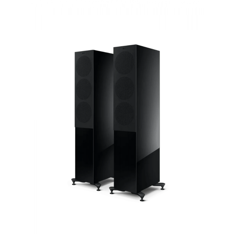 KEF R7 Meta Kule Tipi Hi-Fi Pasif Hoparlör Çift Parlak Siyah