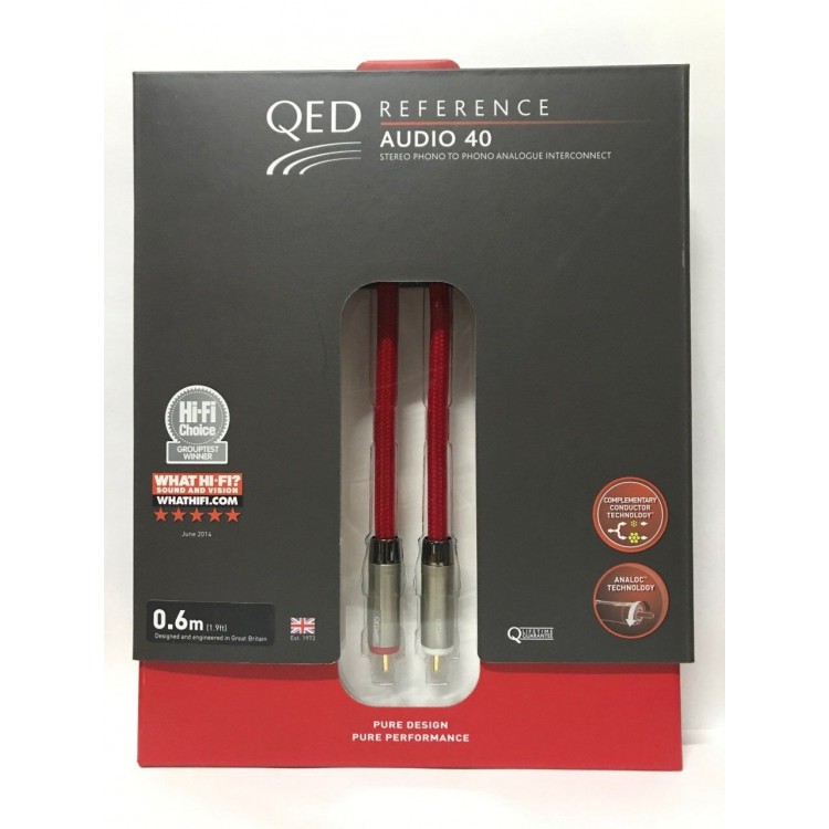 QED QE-2450 Reference Audio 40 Rca Interconnect Kablo 0.6mt